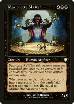 Marionette Master (Retro Frame) (109) [The Brothers' War Commander] - Deck Out Gaming