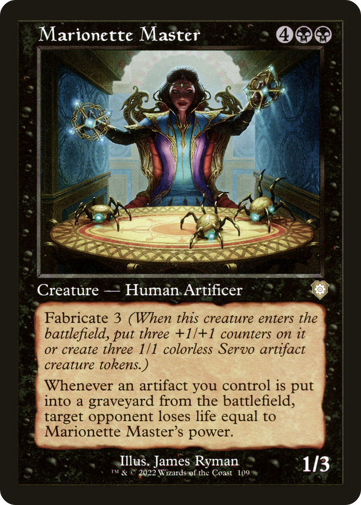 Marionette Master (Retro Frame) (109) [The Brothers' War Commander] - Deck Out Gaming