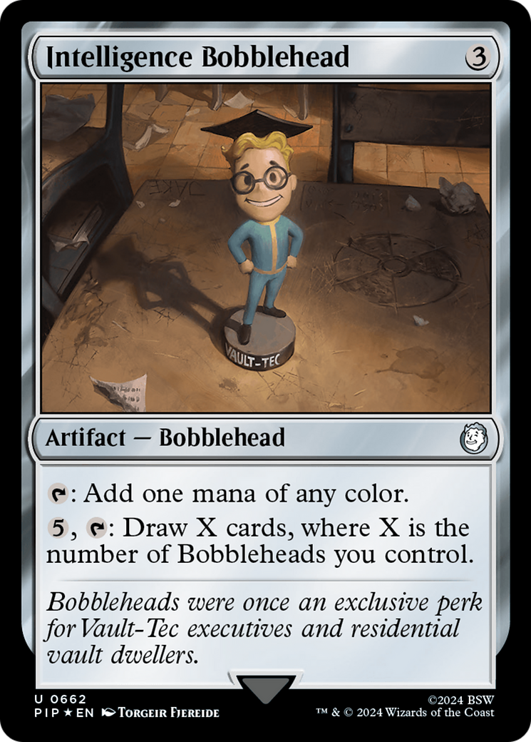 Intelligence Bobblehead (Surge Foil) (662) [Fallout] foil - Deck Out Gaming