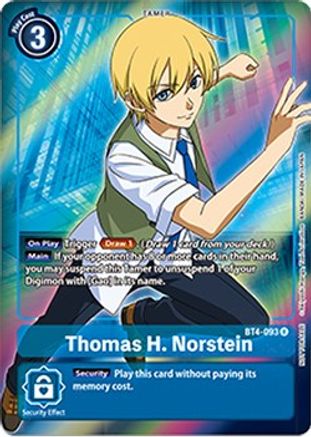 Thomas H. Norstein (Box Topper) (BT4-093) [Great Legend] Foil - Deck Out Gaming