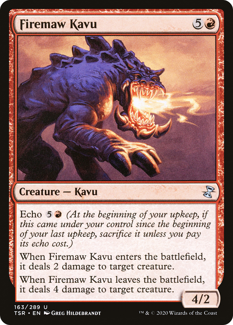 Firemaw Kavu (163) [Time Spiral Remastered] foil - Deck Out Gaming