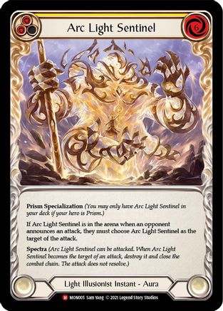 Arc Light Sentinel (MON005) [Monarch] Unlimited Edition Rainbow Foil - Deck Out Gaming