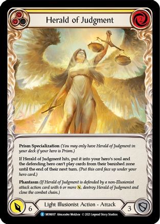 Herald of Judgment (MON007) [Monarch] Unlimited Edition Rainbow Foil - Deck Out Gaming