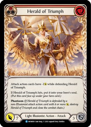 Herald of Triumph (Red) (MON008) [Monarch] Unlimited Edition - Deck Out Gaming