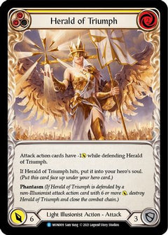Herald of Triumph (Yellow) (MON009) [Monarch] 1st Edition - Deck Out Gaming