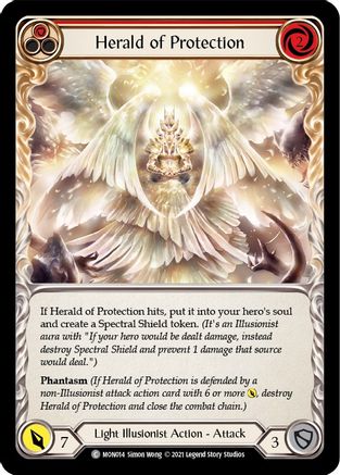 Herald of Protection (Red) (MON014) [Monarch] Unlimited Edition - Deck Out Gaming
