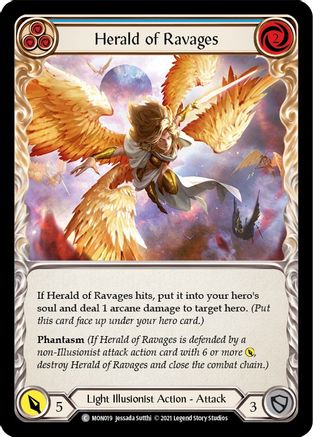 Herald of Ravages (Blue) (MON019) [Monarch] Unlimited Edition - Deck Out Gaming