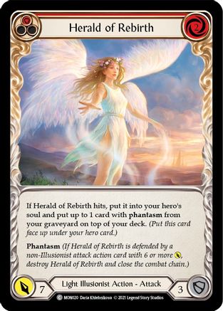 Herald of Rebirth (Red) (MON020) [Monarch] 1st Edition - Deck Out Gaming