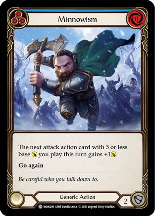 Minnowism (Blue) (MON298) [Monarch] Unlimited Edition Rainbow Foil - Deck Out Gaming