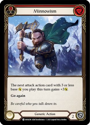 Minnowism (Red) (MON296) [Monarch] 1st Edition - Deck Out Gaming