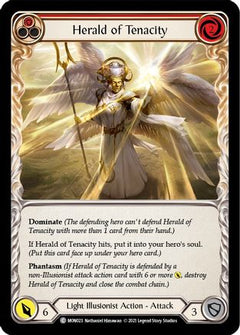 Herald of Tenacity (Red) (MON023) [Monarch] Unlimited Edition Rainbow Foil - Deck Out Gaming