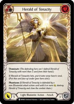 Herald of Tenacity (Yellow) (MON024) [Monarch] Unlimited Edition Rainbow Foil - Deck Out Gaming
