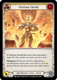 Wartune Herald (Yellow) (MON027) [Monarch] Unlimited Edition Rainbow Foil - Deck Out Gaming