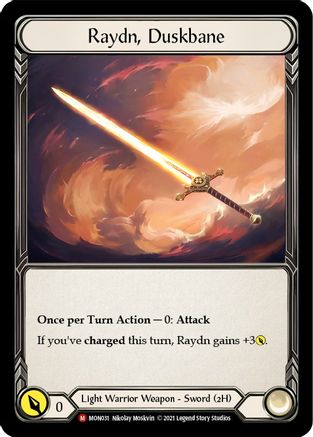 Raydn, Duskbane (MON031) [Monarch] Unlimited Edition - Deck Out Gaming