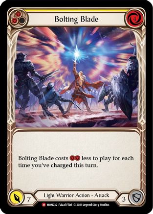 Bolting Blade (MON032) [Monarch] Unlimited Edition Rainbow Foil - Deck Out Gaming