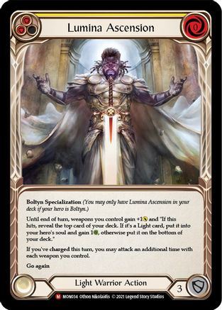 Lumina Ascension (MON034) [Monarch] 1st Edition Rainbow Foil - Deck Out Gaming