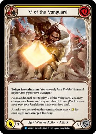V of the Vanguard (MON035) [Monarch] 1st Edition - Deck Out Gaming