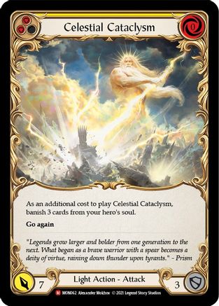 Celestial Cataclysm (MON062) [Monarch] 1st Edition Rainbow Foil - Deck Out Gaming