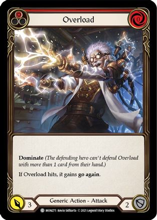 Overload (Red) (MON275) [Monarch] Unlimited Edition - Deck Out Gaming