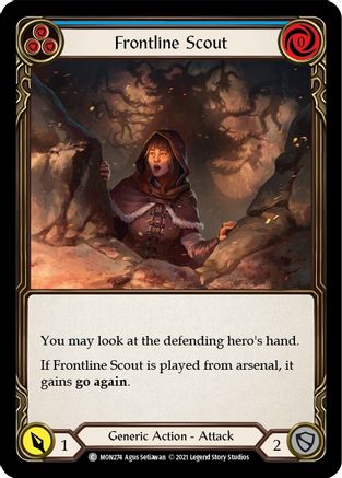 Frontline Scout (Blue) (MON274) [Monarch] 1st Edition - Deck Out Gaming