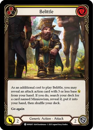 Belittle (Yellow) (MON267) [Monarch] Unlimited Edition Rainbow Foil - Deck Out Gaming