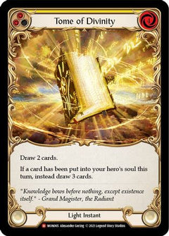 Tome of Divinity (MON065) [Monarch] 1st Edition Rainbow Foil - Deck Out Gaming