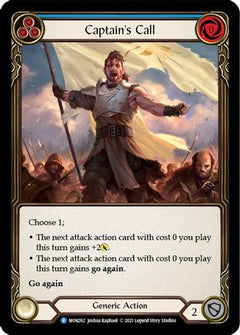 Captain's Call (Blue) (MON262) [Monarch] 1st Edition - Deck Out Gaming