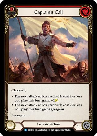Captain's Call (Red) (MON260) [Monarch] 1st Edition - Deck Out Gaming