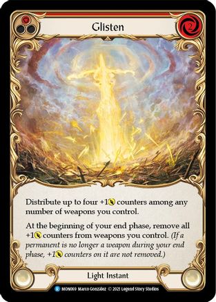 Glisten (Red) (MON069) [Monarch] Unlimited Edition - Deck Out Gaming