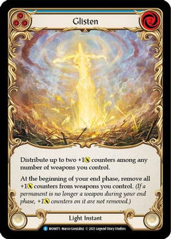 Glisten (Blue) (MON071) [Monarch] 1st Edition - Deck Out Gaming