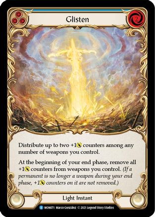 Glisten (Blue) (MON071) [Monarch] Unlimited Edition - Deck Out Gaming