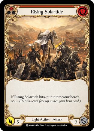 Rising Solartide (Red) (MON078) [Monarch] Unlimited Edition Rainbow Foil - Deck Out Gaming