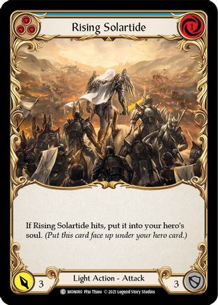 Rising Solartide (Blue) (MON080) [Monarch] 1st Edition - Deck Out Gaming
