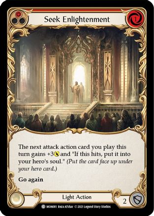 Seek Enlightenment (Red) (MON081) [Monarch] 1st Edition - Deck Out Gaming