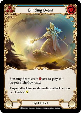 Blinding Beam (Blue) (MON086) [Monarch] 1st Edition - Deck Out Gaming