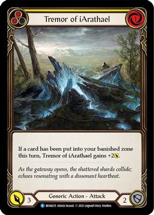 Tremor of iArathael (Yellow) (MON255) [Monarch] Unlimited Edition Rainbow Foil - Deck Out Gaming