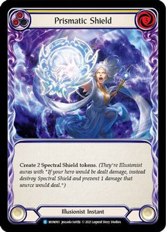 Prismatic Shield (Yellow) (MON093) [Monarch] 1st Edition Rainbow Foil - Deck Out Gaming