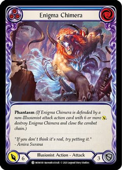 Enigma Chimera (Blue) (MON100) [Monarch] Unlimited Edition Rainbow Foil - Deck Out Gaming