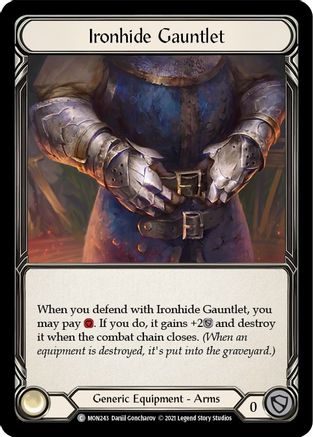 Ironhide Gauntlet (MON243) [Monarch] Unlimited Edition Rainbow Foil - Deck Out Gaming