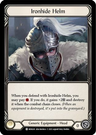 Ironhide Helm (MON241) [Monarch] 1st Edition Cold Foil - Deck Out Gaming