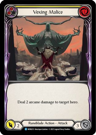 Vexing Malice (Yellow) (MON233) [Monarch] 1st Edition - Deck Out Gaming