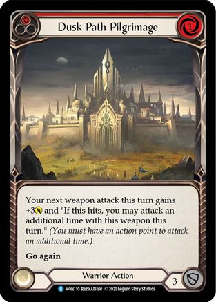 Dusk Path Pilgrimage (Red) (MON110) [Monarch] Unlimited Edition Rainbow Foil - Deck Out Gaming