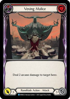 Vexing Malice (Red) (MON232) [Monarch] Unlimited Edition Rainbow Foil - Deck Out Gaming