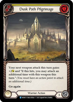 Dusk Path Pilgrimage (Yellow) (MON111) [Monarch] Unlimited Edition Rainbow Foil - Deck Out Gaming