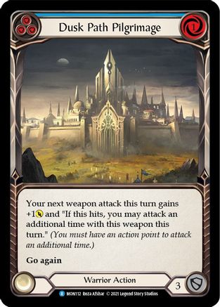 Dusk Path Pilgrimage (Blue) (MON112) [Monarch] 1st Edition Rainbow Foil - Deck Out Gaming