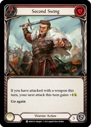 Second Swing (Red) (MON116) [Monarch] 1st Edition - Deck Out Gaming