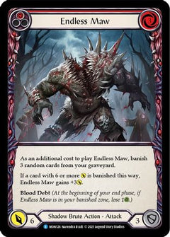 Endless Maw (Red) (MON126) [Monarch] 1st Edition Rainbow Foil - Deck Out Gaming