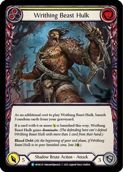 Writhing Beast Hulk (Yellow) (MON130) [Monarch] Unlimited Edition Rainbow Foil - Deck Out Gaming