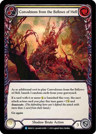 Convulsions from the Bellows of Hell (Yellow) (MON133) [Monarch] 1st Edition - Deck Out Gaming