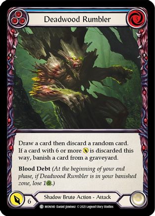 Deadwood Rumbler (Blue) (MON140) [Monarch] Unlimited Edition - Deck Out Gaming
